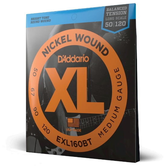 Immagine di Corde D’Addario EXL160BT per basso, Nickel Wound, Balanced Tension Medium, 50-120