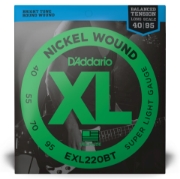 Immagine di Corde D’Addario EXL220BT per basso, Nickel Wound, Balanced Tension Super Light, 45-65