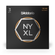 Immagine di D'Addario NYXL1046-3P - Corde avvolte in nickel per chitarra elettrica, scalatura leggera normale, 10-46, 3 mute