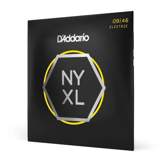Immagine di D'Addario NYXL0946 - Corde avvolte in nickel per chitarra elettrica, scalatura super leggera per i cantini / scalatura normale per i bassi, 9-46