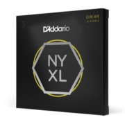 Immagine di D'Addario NYXL0946-P - Corde avvolte in nickel per chitarra elettrica, scalatura super leggera per i cantini / scalatura normale per i bassi, 9-46, 3 mute