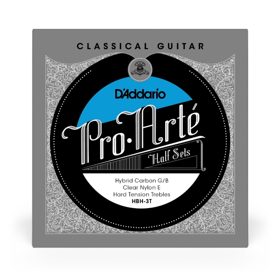 Immagine di D'Addario HBH-3T Pro-Arte - Muta di corde ibrida con Sol/Si in carbonio per chitarra classica, metà muta, tensione alta