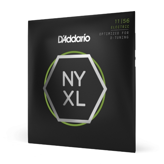 Immagine di D'Addario NYXL1156 Nickel Wound Electric Guitar Strings, Medium Top / Extra-Heavy Bottom, 11-56