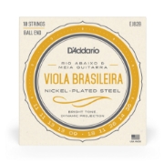 Immagine di D'Addario EJ82B Viola Brasileira - Muta di corde per rio abaixo e meia guitarra