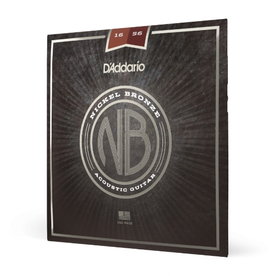 Immagine di D'Addario NB1656 - Corde in nickel-bronzo per chitarra acustica resofonica, 16-56