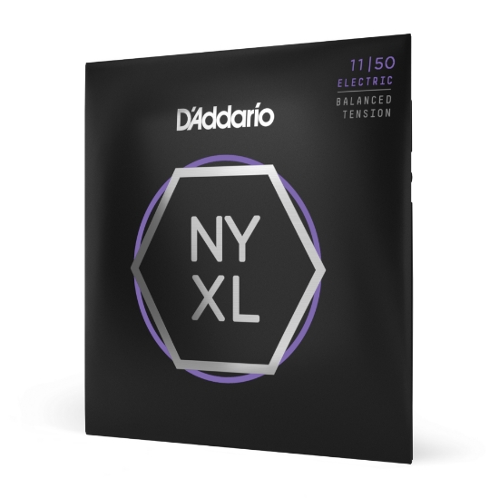 Immagine di D'Addario NYXL1150BT - Corde avvolte in nickel per chitarra elettrica, scalatura media, tensione bilanciata, 11-50