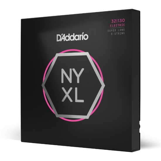 Immagine di D'Addario NYXL32130SL - Corde avvolte in nickel per basso a 6 corde, scalatura leggera normale, 32-130, scala extra lunga