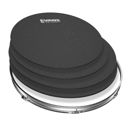 Immagine di Kit di sordine EVANS SoundOff per batteria, Fusion (10", 12", 14" e14 ")