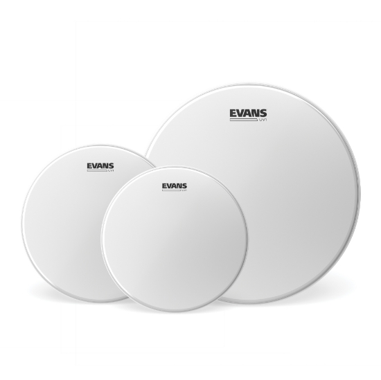 Immagine di EVANS UV1 Coated - Confezione di pelli per tom, Standard (12", 13", 16")