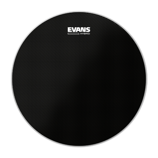 Immagine di Pelle EVANS Hybrid Black per rullante da parata, 14 pollici