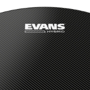 Immagine di Pelle EVANS Hybrid Black per rullante da parata, 14 pollici
