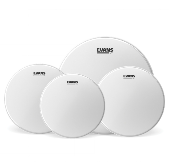 Immagine di EVANS UV1 Coated Standard - Confezione pelli (12", 13", 16") con pelle battente da 14" per rullante con rivestimento UV1