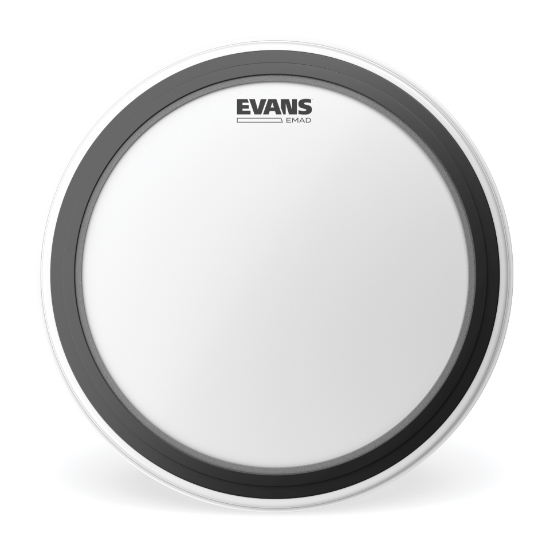 Immagine di Pelle sabbiata EVANS EMAD per grancassa, 18 ", colore bianco