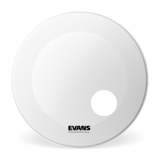 Immagine di Pelle risonante sabbiata EVANS EQ3 per grancassa, 24 ", colore bianco