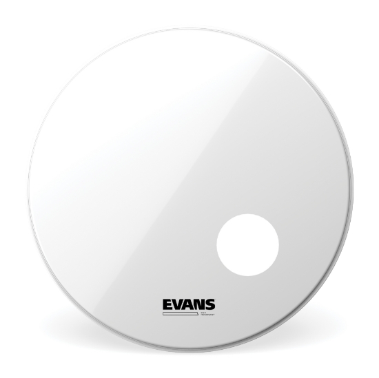 Immagine di Pelle risonante liscia EVANS EQ3 per grancassa, 24 ", colore bianco