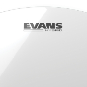 Immagine di Pelle EVANS Hybrid per rullante da banda, 14 ", colore bianco