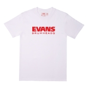 Immagine di T-shirt con logo EVANS, bianca, taglia S