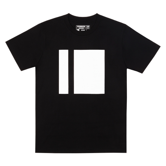 Immagine di T-shirt con logo ProMark a strisce, nera, taglia XL