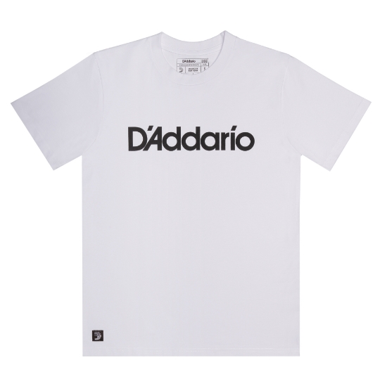 Immagine di T-shirt con logo D'Addario, bianca, taglia XL