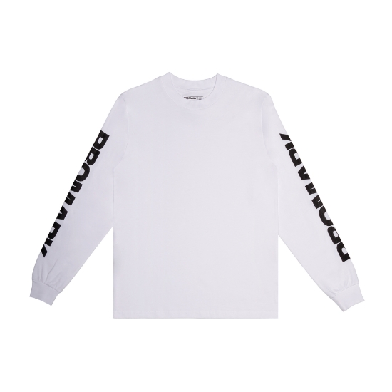 Immagine di T-shirt ProMark a manica lunga, bianca, taglia 2XL