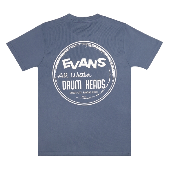 Immagine di T-shirt Evans Heritage Pocket, blu petrolio, taglia 2XL