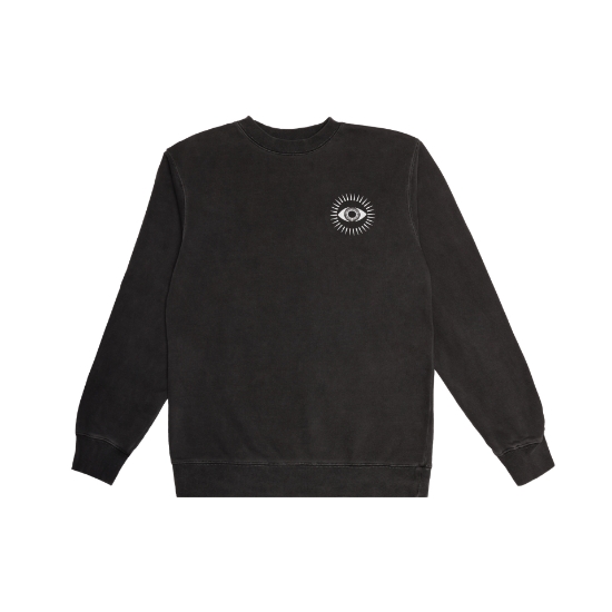 Immagine di Felpa D'Addario All Seeing Eye, nero sbiadito, taglia 2XL