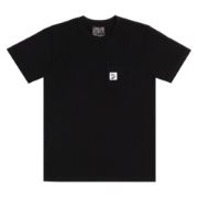 Immagine di T-shirt D'Addario con marchio D su taschino, nera, taglia 3XL