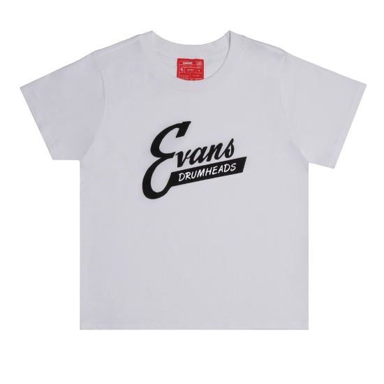 Immagine di T-shirt Evans Retro da donna, bianca, taglia XL