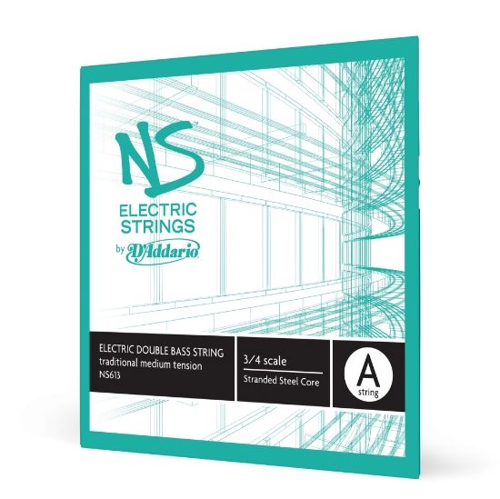 Immagine di Corda singola LA D'Addario NS Traditional per contrabbasso elettrico, scala 3/4, tensione media
