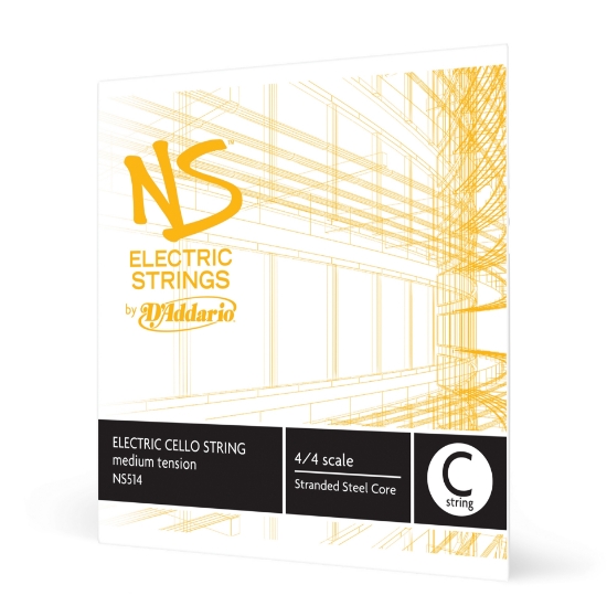 Immagine di Corda singola DO D'Addario NS per violoncello elettrico, scala 4/4, tensione media