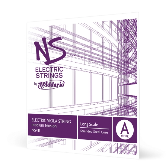 Immagine di Corda singola LA D'Addario NS per viola elettrica, Long Scale, tensione media