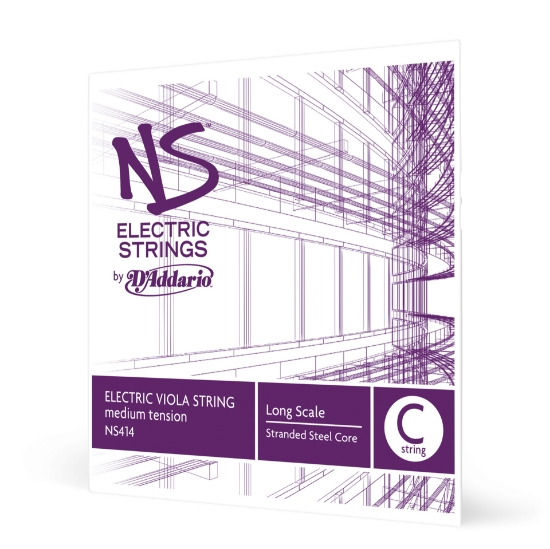 Immagine di Corda singola DO D'Addario NS per viola elettrica, Long Scale, tensione media