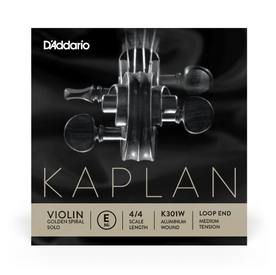 Immagine di Corda singola MI D'Addario Kaplan Golden Spiral Solo per violino, senza pallino finale, scala 4/4, tensione media