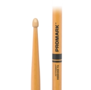 Immagine di Bacchette ProMark Rebound 7A ActiveGrip Clear in noce americano, punta acorn in legno