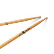 Immagine di Bacchette ProMark Rebound 5B ActiveGrip Clear in noce americano, punta acorn in legno