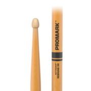 Immagine di Bacchette ProMark Rebound 5B ActiveGrip Clear in noce americano, punta acorn in legno
