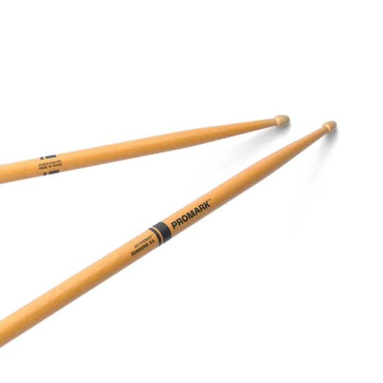 Immagine di Bacchette ProMark Rebound 5A ActiveGrip Clear in noce americano, punta acorn in legno