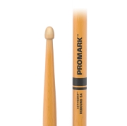 Immagine di Bacchette ProMark Rebound 5A ActiveGrip Clear in noce americano, punta acorn in legno