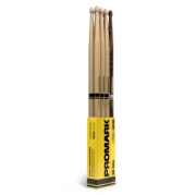 Immagine di Bacchette ProMark Rebound 5B in noce americano, punta acorn in legno, confezione FireGrain da 4