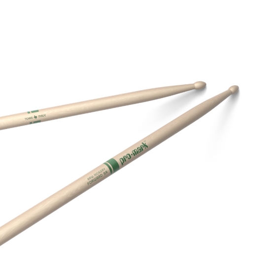 Immagine di Bacchette ProMark Classic Forward 5A in noce americano grezzo, punta ovale in legno