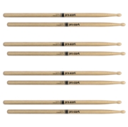 Immagine di Bacchette ProMark Classic Forward 5B in noce americano, punta ovale in legno, confezione da 4 paia