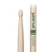 Immagine di Bacchette ProMark Classic Forward 2B in noce americano grezzo, punta ovale in legno