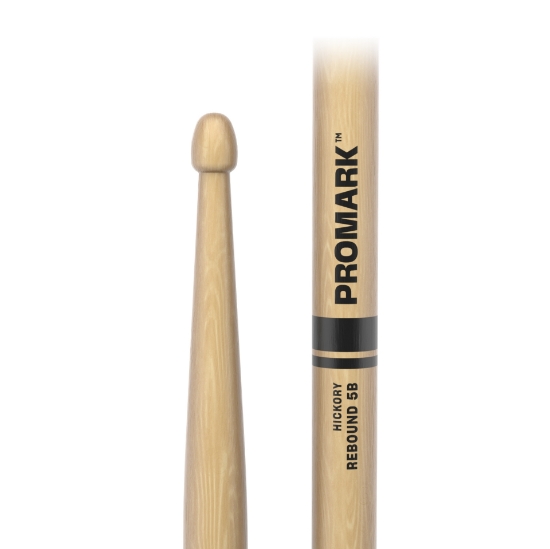 Immagine di Bacchette Rebound 5B .595" Hickory Acorn, punta in legno