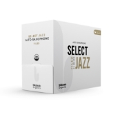 Immagine di Ance D'Addario Organic Select Jazz, taglio francese, per sax alto, durezza 3 Soft, confezione da 25