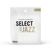 Immagine di Ance D'Addario Organic Select Jazz, taglio francese, per sax soprano, durezza 2 Medium, con custodie singole, confezione da 3