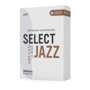 Immagine di Ance D'Addario Organic Select Jazz Unfiled per sax soprano, durezza 4 Medium, confezione da 10