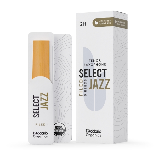 Immagine di Ance D'Addario Organic Select Jazz Filed per sax tenore, durezza 2 Hard, confezione da 5