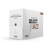 Immagine di Ance D'Addario Organic Select Jazz, taglio americano, per sax tenore, durezza 3 Soft, confezione da 25
