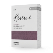Immagine di Ance D'Addario Organic Reserve Classic per clarinetto in Sib, durezza 2.5, confezione da 10