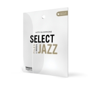 Immagine di Ance D'Addario Organic Select Jazz, taglio francese, per sax alto, durezza 2 Hard, con custodie singole, confezione da 3
